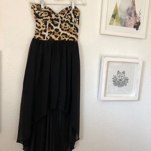 High low cheetah dress